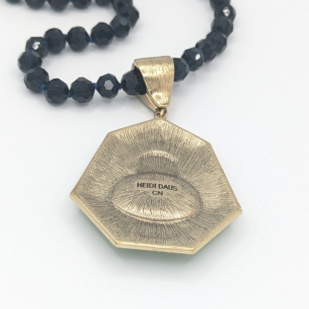 Heidi Daus Well Connected Statement Necklace Gree… - image 8